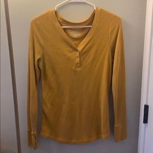 Burnt orange long sleeve top